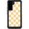 Yellow and White Checkerboard Galaxy S24 Plus Waterproof Case